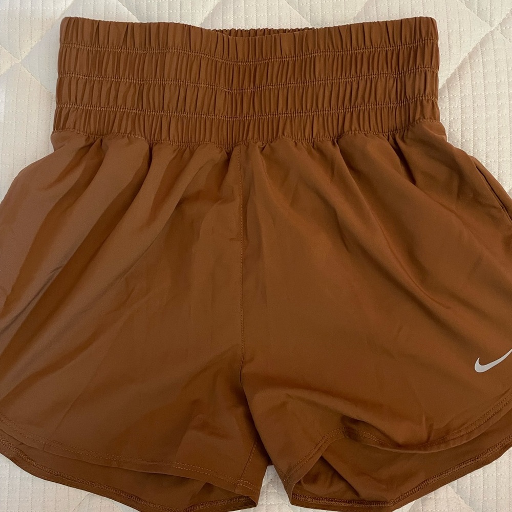 Nike Women's Tan Athletic Shorts